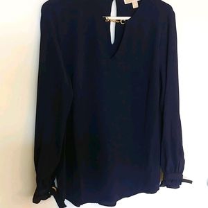 Michael Michael Kors True Navy Blouse Size Small